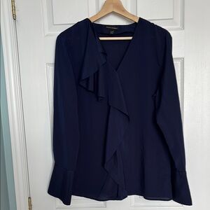 Banana Republic ruffle front blouse